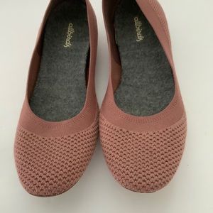 Allbirds Tree Breezers Knit Ballet Flats Slip On  Dark Rose 7.5